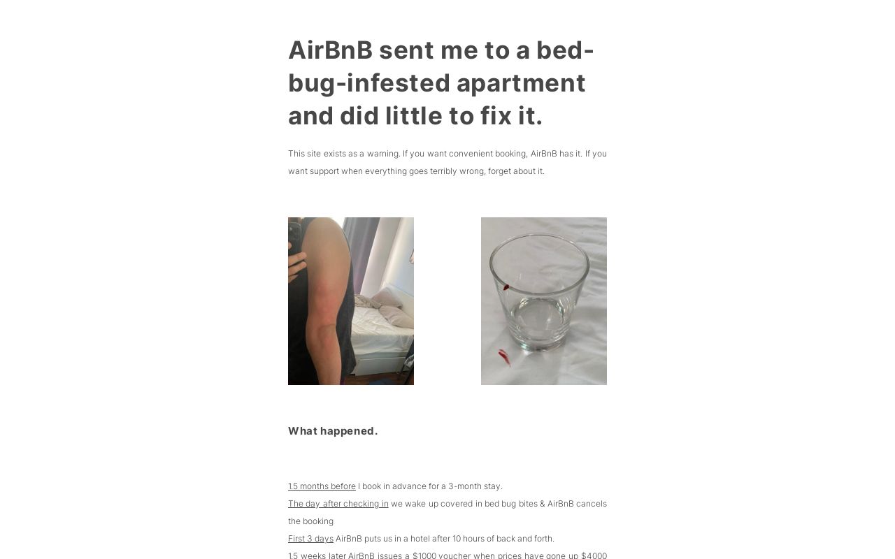 AirBnB Will Not Help You After Bed Bugs.